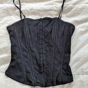 Guess Black corset top - size Med